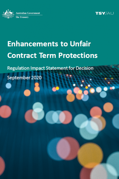 Regulation Impact Statement for Decision - Cover