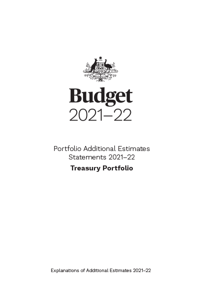 Portfolio Additional Estimates Statements 2021-22