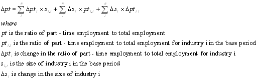 Shift share equation