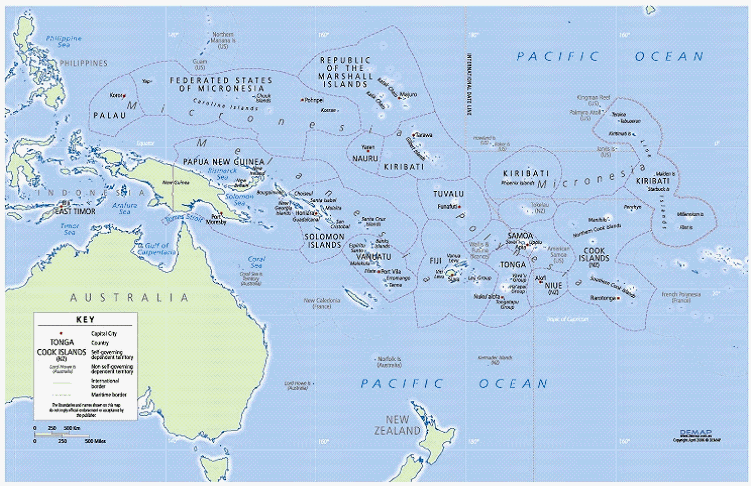 Chart 1: Map of the Pacific