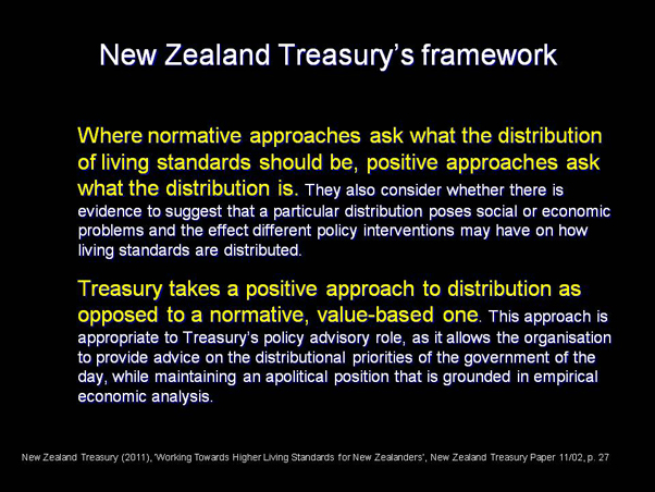 New Zealand Treasury's framework